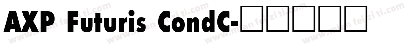 AXP Futuris CondC字体转换